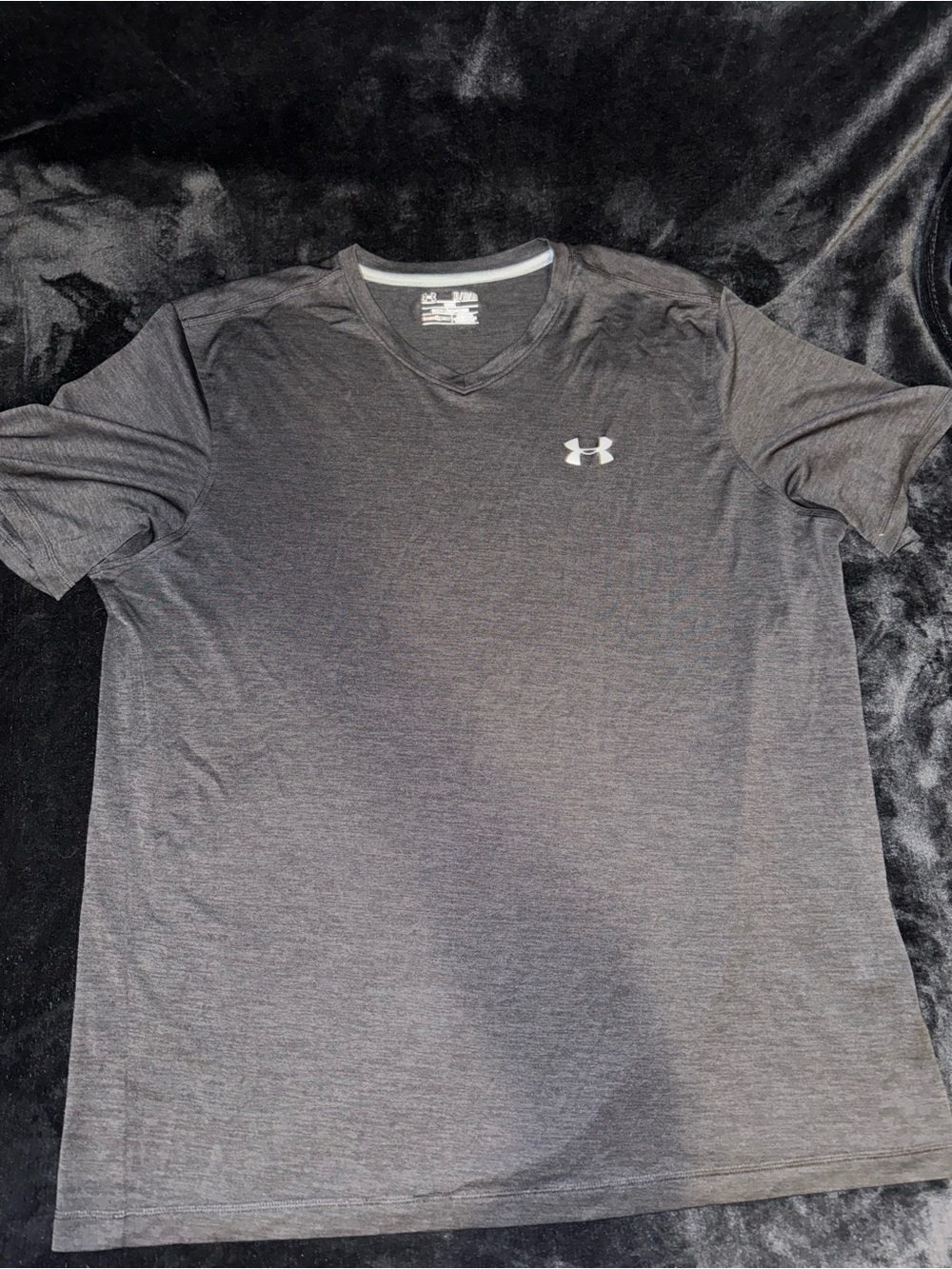 Under Armour Men’s Gray V‑Neck Performance Tee